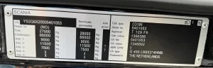 Scania G490 con grúa Palfinger PK 270002 — fotografía